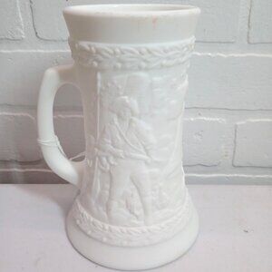 Fenton Art Glass Satin White Bicentennial 6.75" Stein